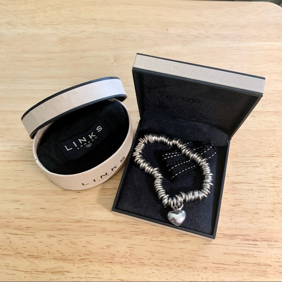 LINKS of London Bracelet & Heart Charm - Picture 4 of 11